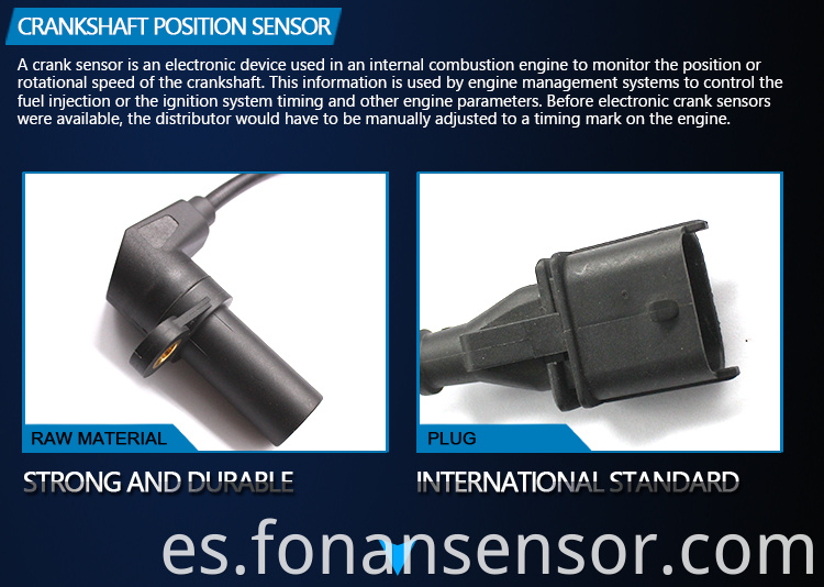 Sensor de posición de cigüeñal para OPEL ZAFIRA A F75 1.8 16V 1999-2005 S103518001Z